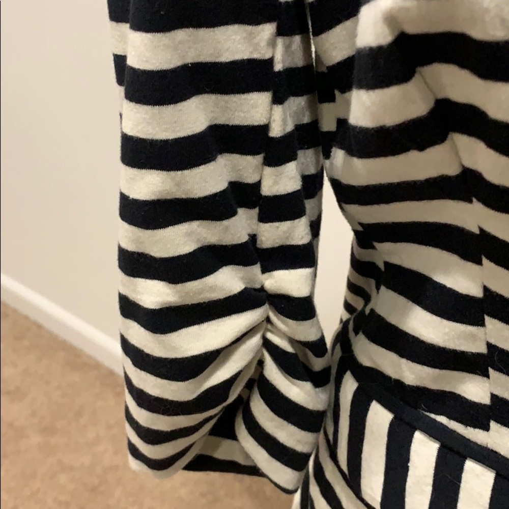 Black/white knit blazer Sz M - Picture 3 of 8